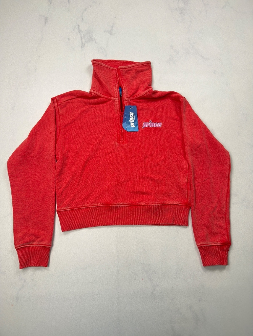 Prince Pullover Red Sporty Streetwear - Womens XS NWT